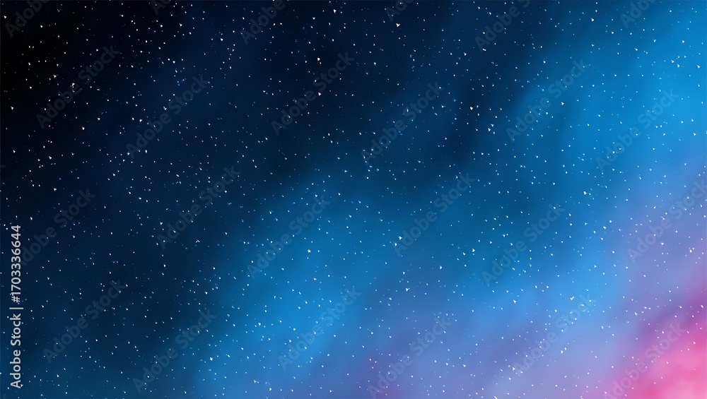 Obraz premium Beautiful starry night sky with vibrant colors and twinkling stars