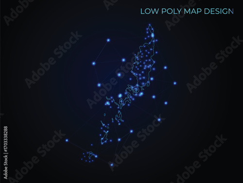 abstract digital networking connectivity vector map design	