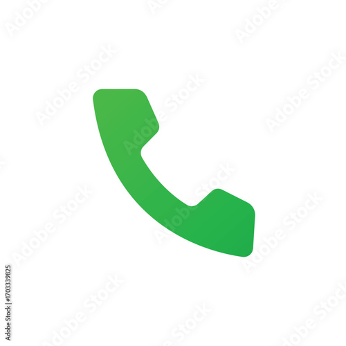 Green Phone Icon Communication Symbol