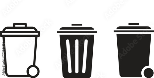 Garbage Can Icons - Multi Series