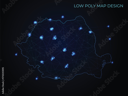 abstract digital networking connectivity vector map design	