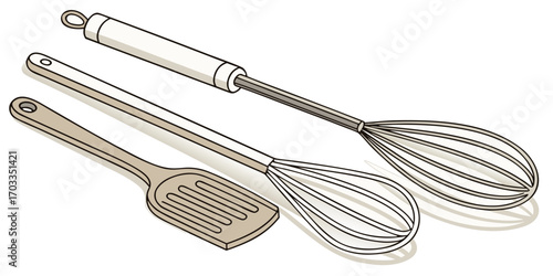 Hand-drawn Kitchen Utensils Illustration
