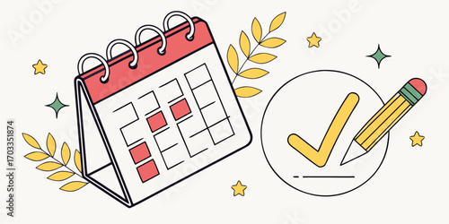 Calendar mixed style
