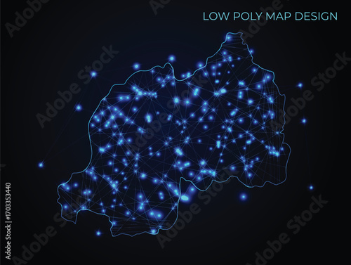abstract digital networking connectivity vector map design	
