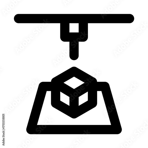 3d printing icon for illustration