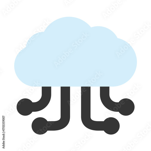 cloud icon for illustration
