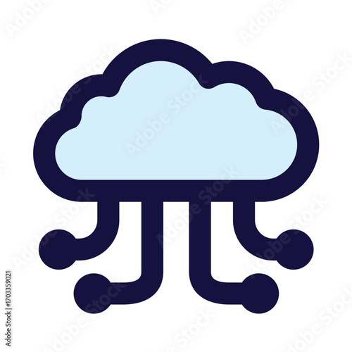 cloud icon for illustration