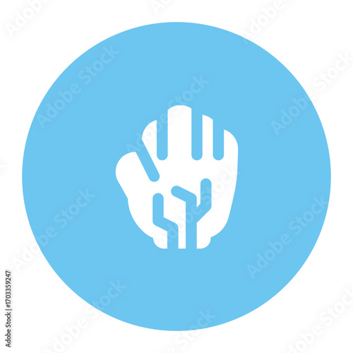 cybernetic enhancements icon for illustration