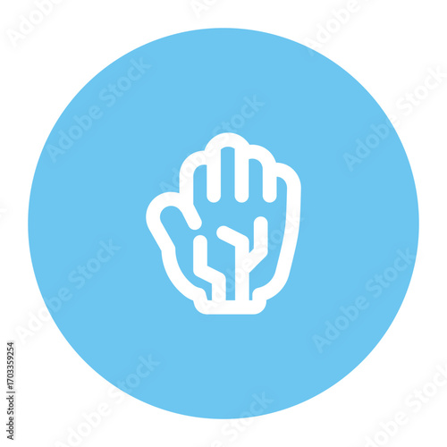 cybernetic enhancements icon for illustration