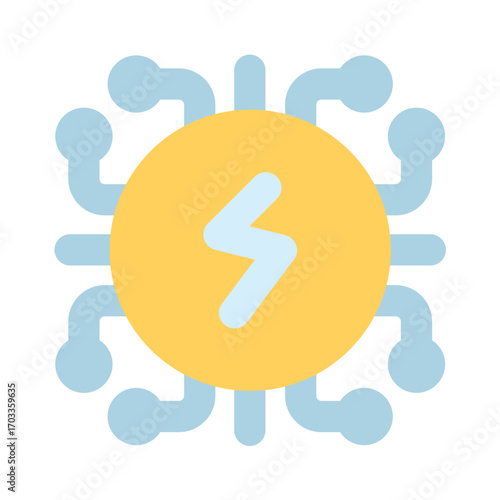 energy core icon for illustration