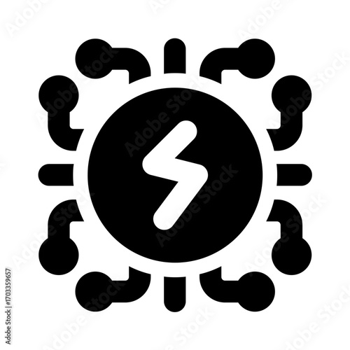 energy core icon for illustration