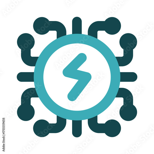 energy core icon for illustration