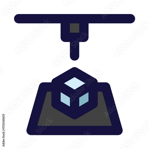 3d printing icon for illustration