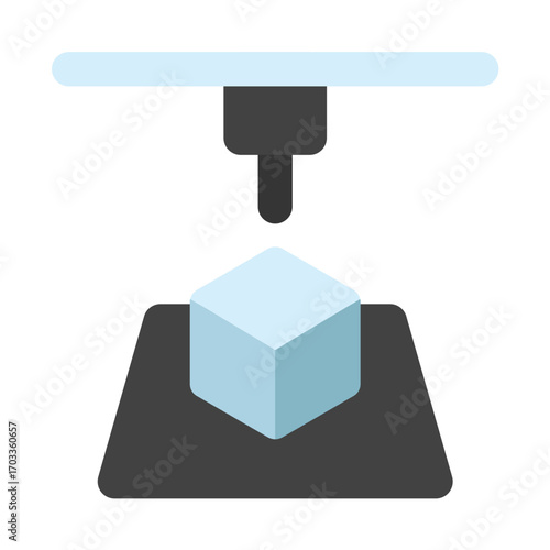 3d printing icon for illustration