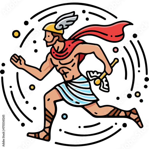 Mercury God Icon