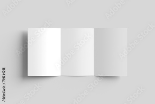 A5 Trifold Brochure Mockup Blank