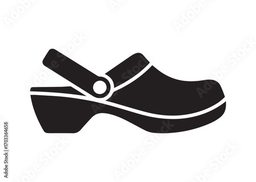 Clog style shoes Icon, Clog style shoes Vector design