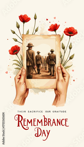 Remembrance Day banner, Remembrance Day poster, Lest We Forget banner, poppy flower design, Armistice Day poster, Veterans Day banner, memorial day remembrance, red poppy poster, military tribute bann