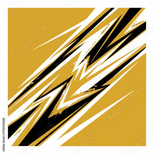 Vector illustration of abstract sharp dynamic speed stripes.
