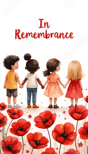 Remembrance Day banner, Remembrance Day poster, Lest We Forget banner, poppy flower design, Armistice Day poster, Veterans Day banner, memorial day remembrance, red poppy poster, military tribute bann