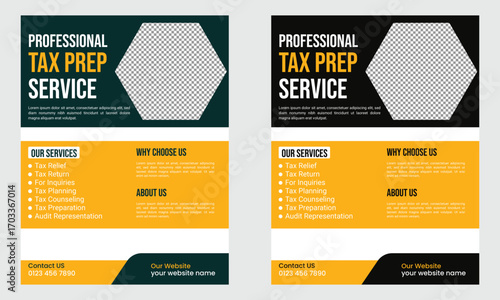 Tax Prep Service Flyer Template