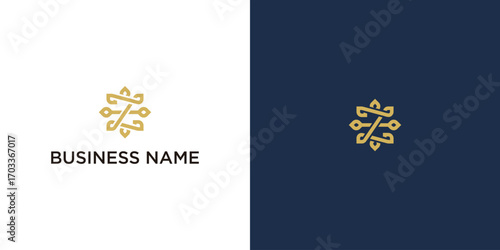 Elegant gold logo design for professional brands seeking a modern and luxurious identity, versatile for any business