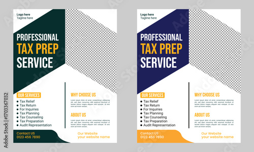 Tax Prep Service Flyer Template
