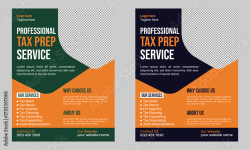 Tax Prep Service Flyer Template