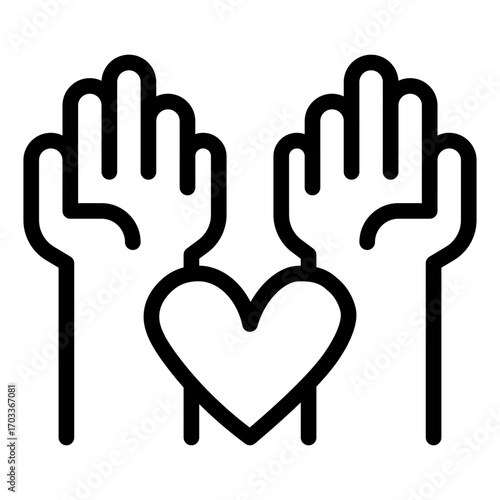 Two Hands Protecting a Heart