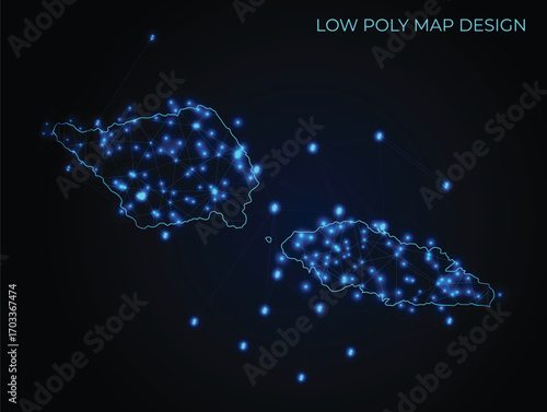 abstract digital networking connectivity vector map design	