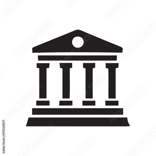 column isolated on white background