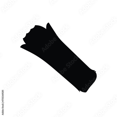 Black Silhouette of a Fast Food Combo Meal