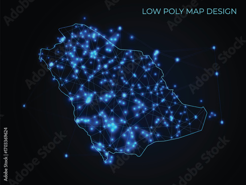 abstract digital networking connectivity vector map design	