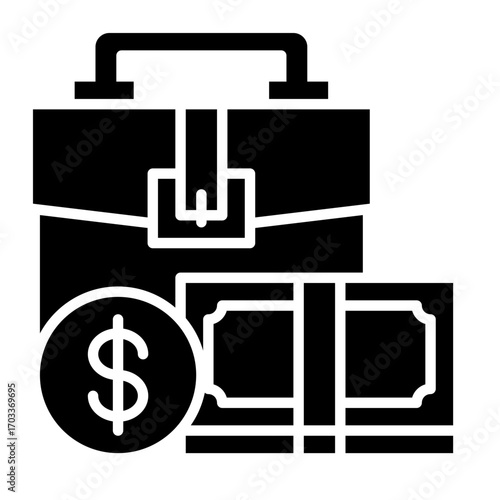Business Finance Icon Case, Coin, Cash