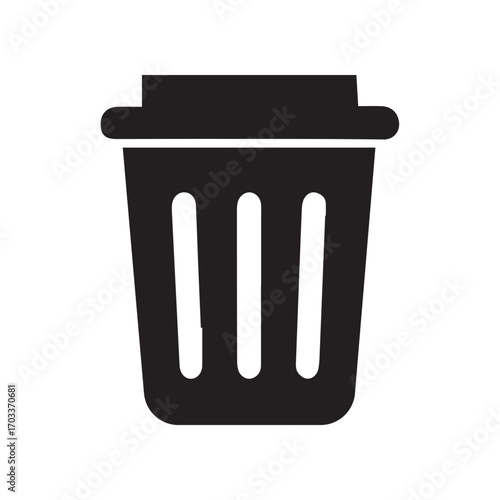 vector trash bin icon