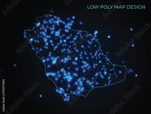 abstract digital networking connectivity vector map design	