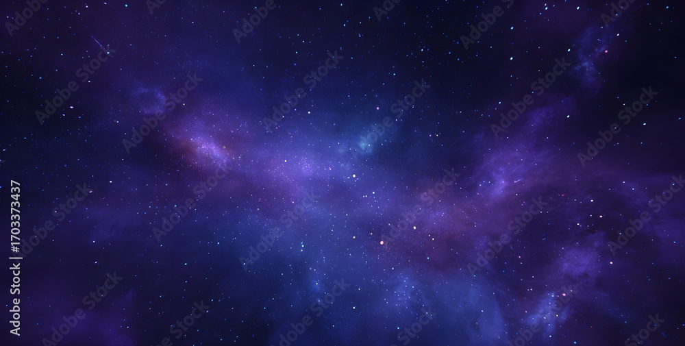 Naklejka premium Nebula's Dreamy Sky