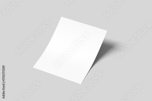 Resume Paper Mockup Blank