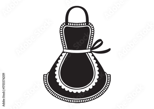 Apron with Frill Lace Icon, Apron with Frill Lace Vector design
