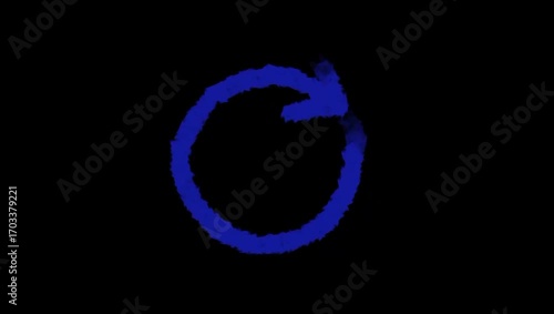 Load icon, circular loading arrow