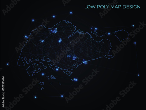 abstract digital networking connectivity vector map design	