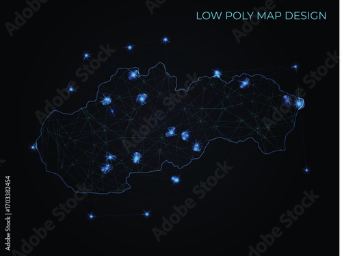abstract digital networking connectivity vector map design	