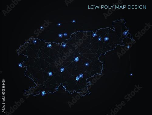 abstract digital networking connectivity vector map design	