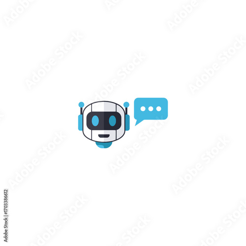 Intelligent Smart Robot AI Brain clip art, embodying artificial intelligence, futuristic neural technology, efficient assistance, imagination, and machine mind connection