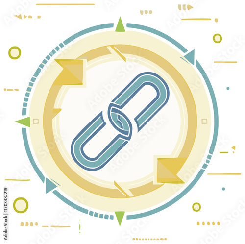 Abstract illustration of a broken link symbol representing a disrupted process or system vulnerability