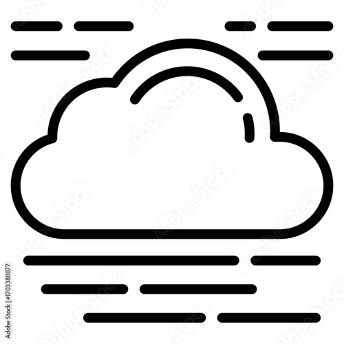 Fog  Icon Element For Design
