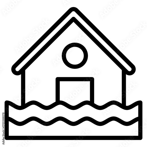 Flood  Icon Element For Design