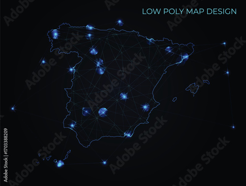 abstract digital networking connectivity vector map design	