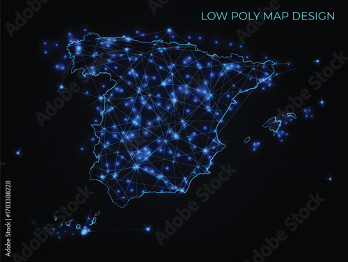 abstract digital networking connectivity vector map design	