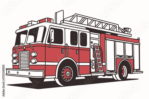 fire truck vector